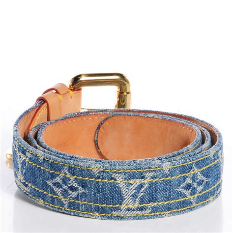 louis vuitton create belt blue